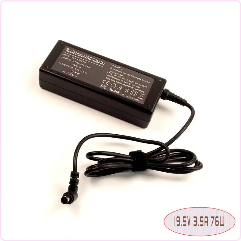 Для Sony VAIO VGP-AC19V37 VGP-AC19V33 VGN-S4 VGN-NW265F женский ноутбук Ac адаптер Зарядное устройство 19 5