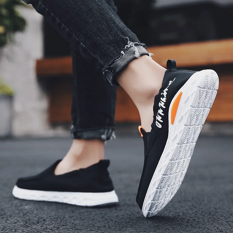 Canvas Loafers Shoes Slip on Men Casual Summer Breathable Comfortable High Quality Soft Men's Flat Zapatos De Hombre | Обувь