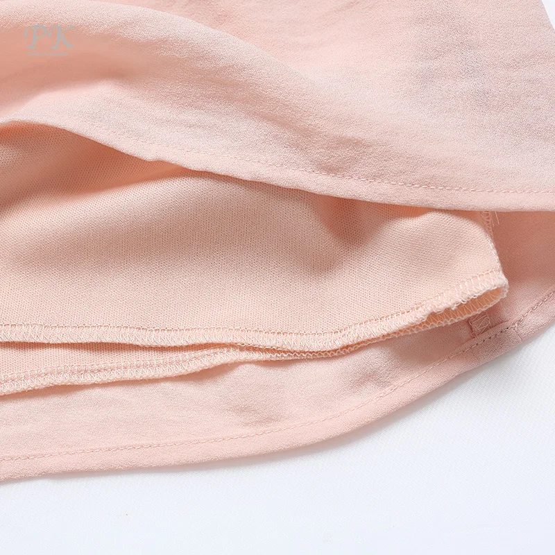 PK платье телесного цвета лето 2018 водопад оборки полная подкладка вечерние