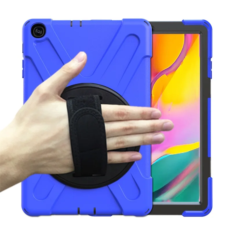 Blue kickstand Для Galaxy Tab A 10,1 чехол, ударопрочный сверхпрочный защитный чехол для samsung Galaxy Tab A 10,1 T510 T515 - Цвет: Blue kickstand