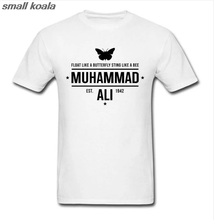 Футболка с Али и надписью «Muhammad», футболки с надписью «Float Like A Butterfly» и надписью «Sting Like A Bee», размеры 1942-, базовая футболка-боксеры в американском стиле