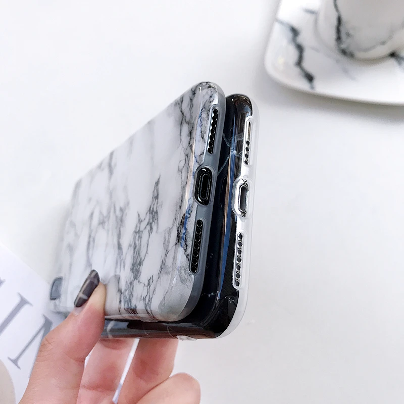 Роскошный мраморный силиконовый чехол для телефона iphone XS Max X XR 7 8 6 6S Plus мягкий