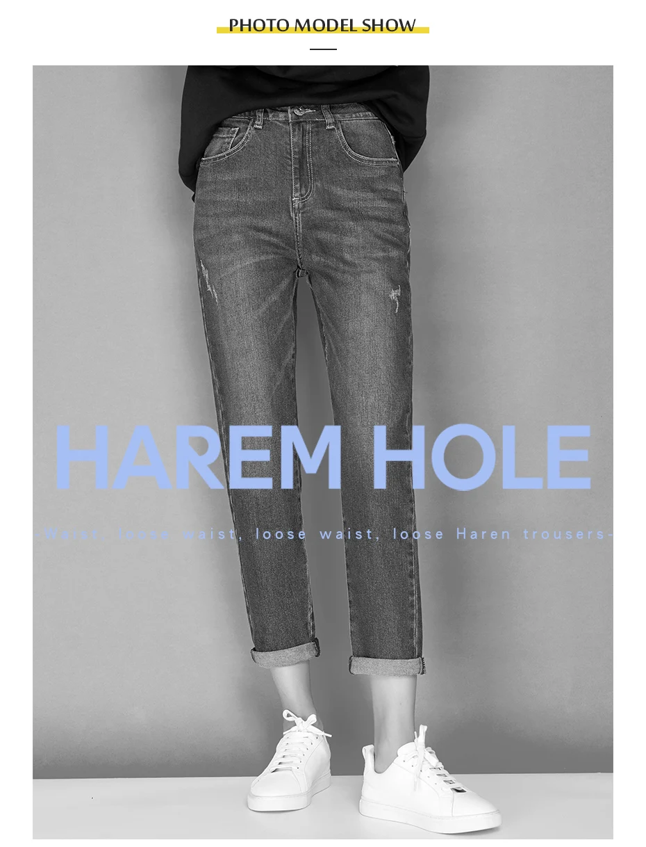 LEIJIJEANS, Новинка осени, винтажный стиль, отбеливатель размера плюс XL, хлопковые джинсы, средняя талия, деним, темно-синие, свободные, гарем, джинсы для женщин 7290
