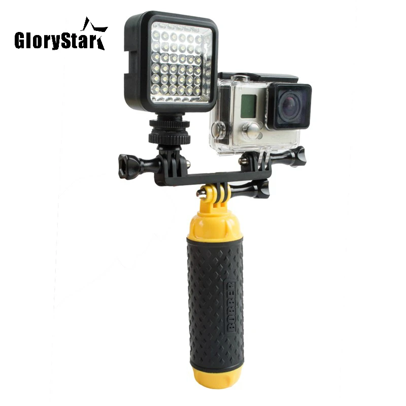 W36 для GoPro вспышка светильник светодиодный вспышка для камеры светильник крепление для спортивной экшн-камеры Go Pro Hero 7 6 5/4/3/2, SONY, крепление для спортивной камеры Xiao mi SJ4000 SJCAM Wi-Fi Камера