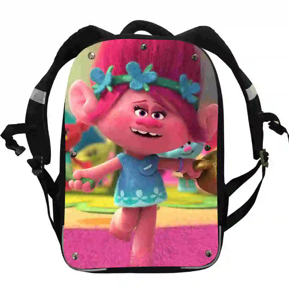 Рюкзак Trolls Poppy, рок-ролл, животное, аниме, для женщин, мужчин, мальчиков, девочек, подростков, школьные сумки, Mochila, коробка для обеда, пенал - Цвет: P