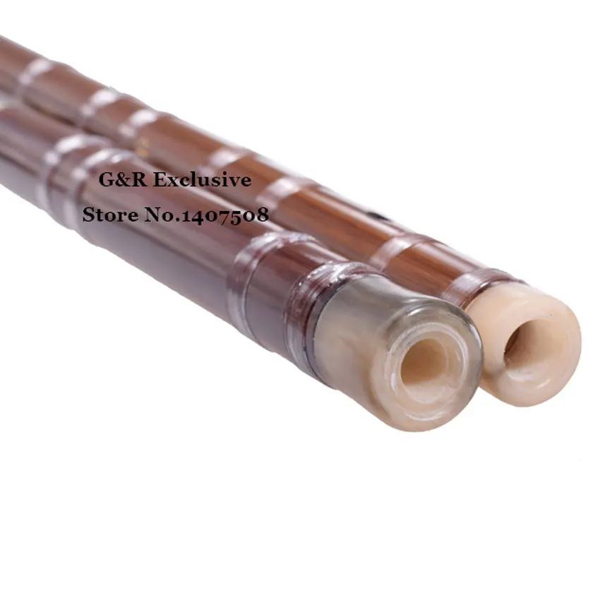 Китайская бамбуковая флейта двухсекционная дизация без мембранного отверстия