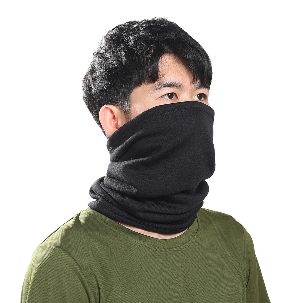 Зимняя мотоциклетная полумаска для лица флисовая унисекс лыжный снег мото