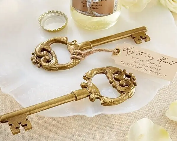wedding party favor gift and giveaways for guests--&quotKey to My Heart&quot Antique Bottle Opener souvenir 80pcs/lot | Дом и сад