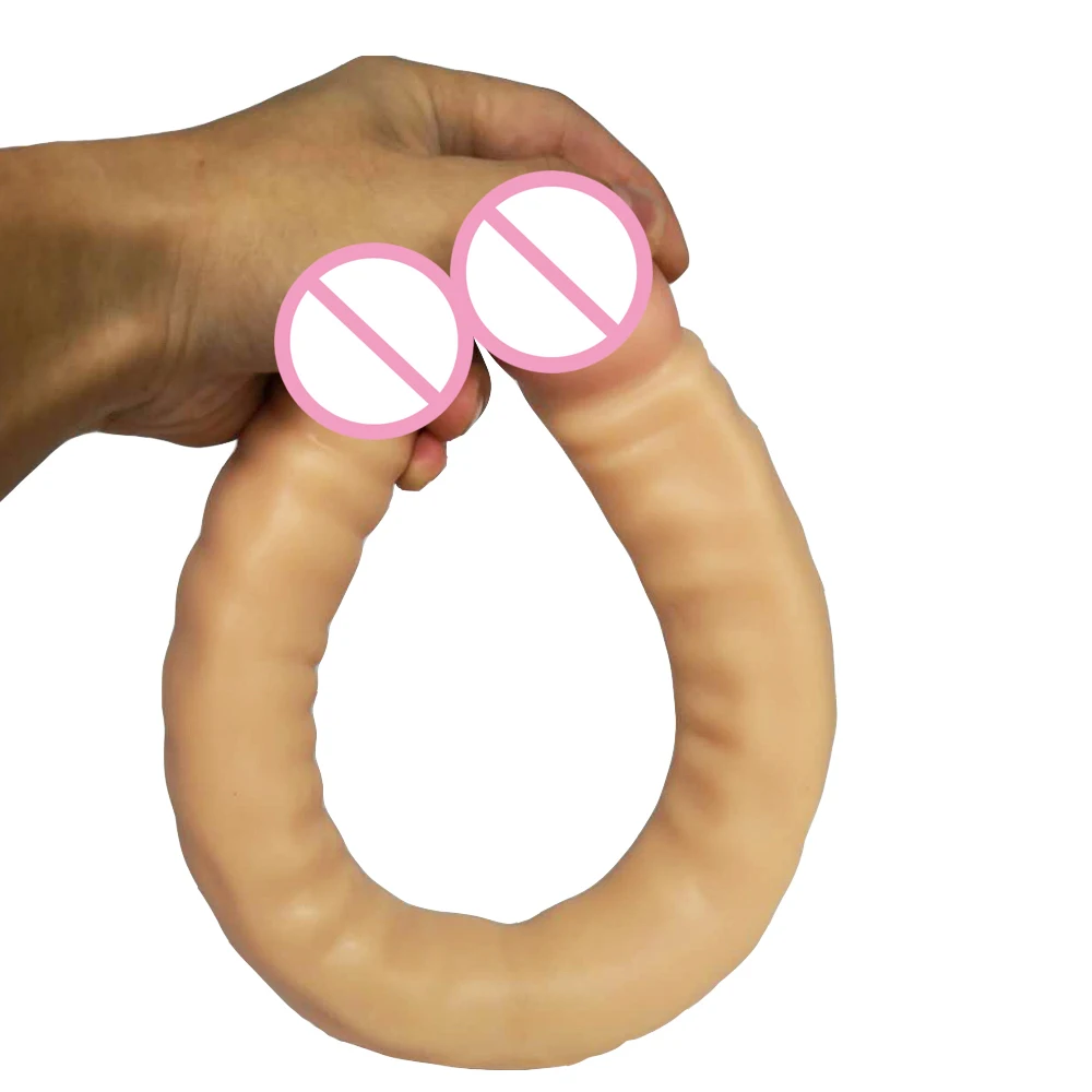 47*4 см супер длинный реалистичный фаллоимитатор с двумя концами мягкий дилдо