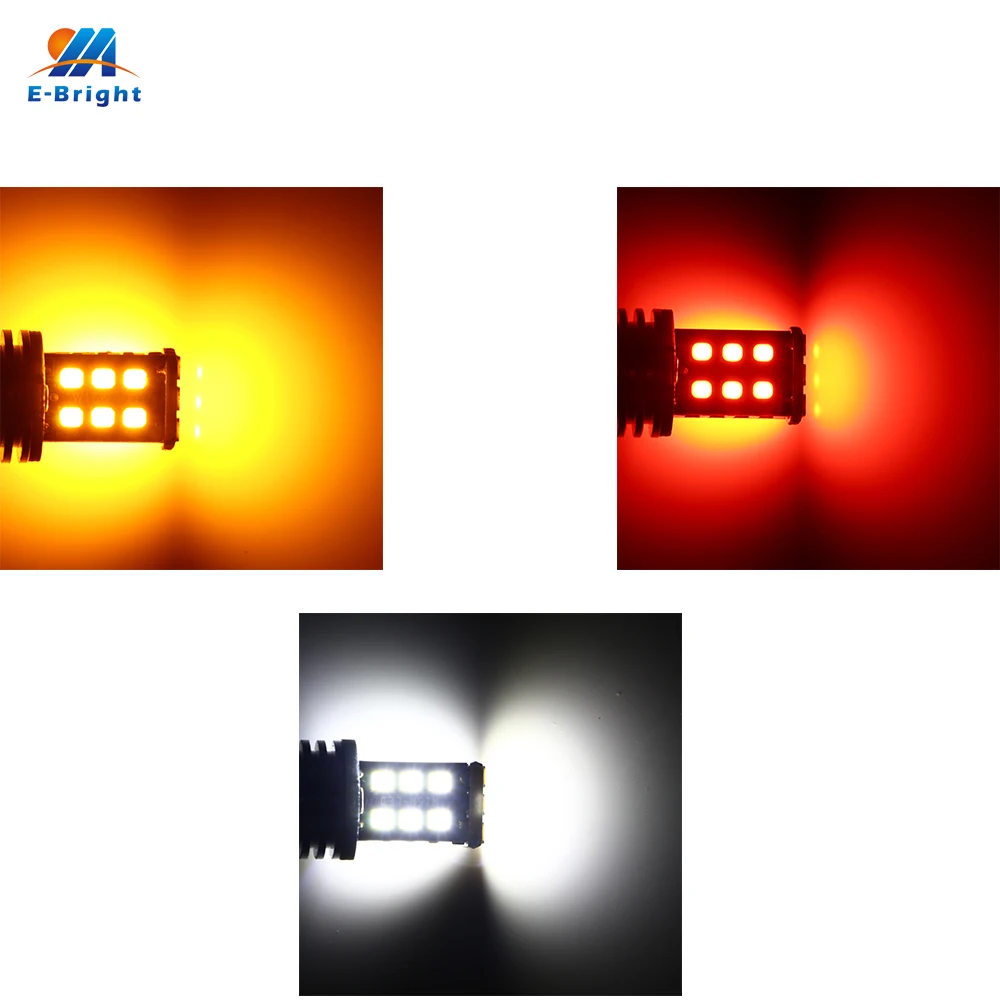 2X T20 светодиодный + декодер 7440 W21W 7443 W21/5W 2835 15 SMD Canbus тормозные огни 12V DC