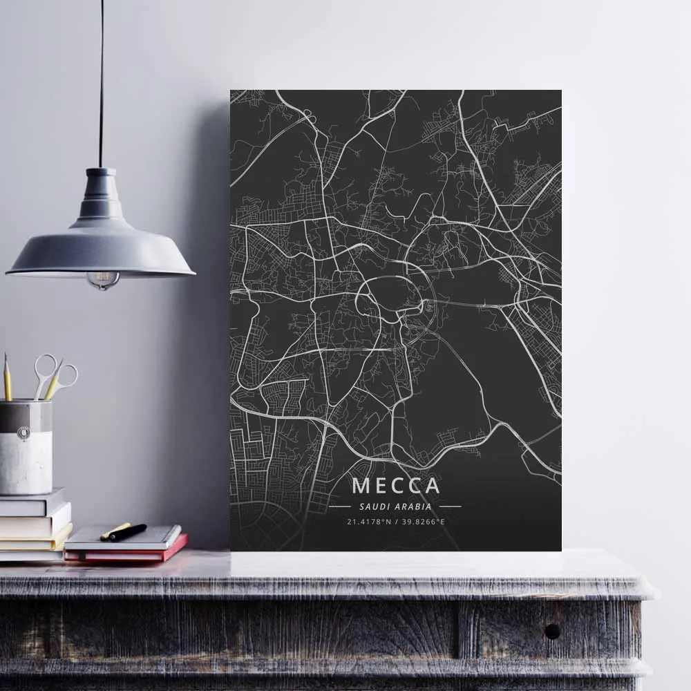 Плакат Даммам джида Мекка Медина Эр-Рияд Саудовская Аравия | Дом и сад