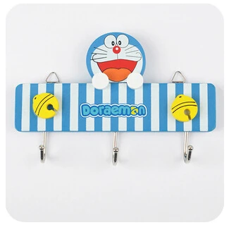 10 шт. Красивая древесина мультфильм Doraemon Миньоны слон вешалки для стенка для ванной комнаты вешалка