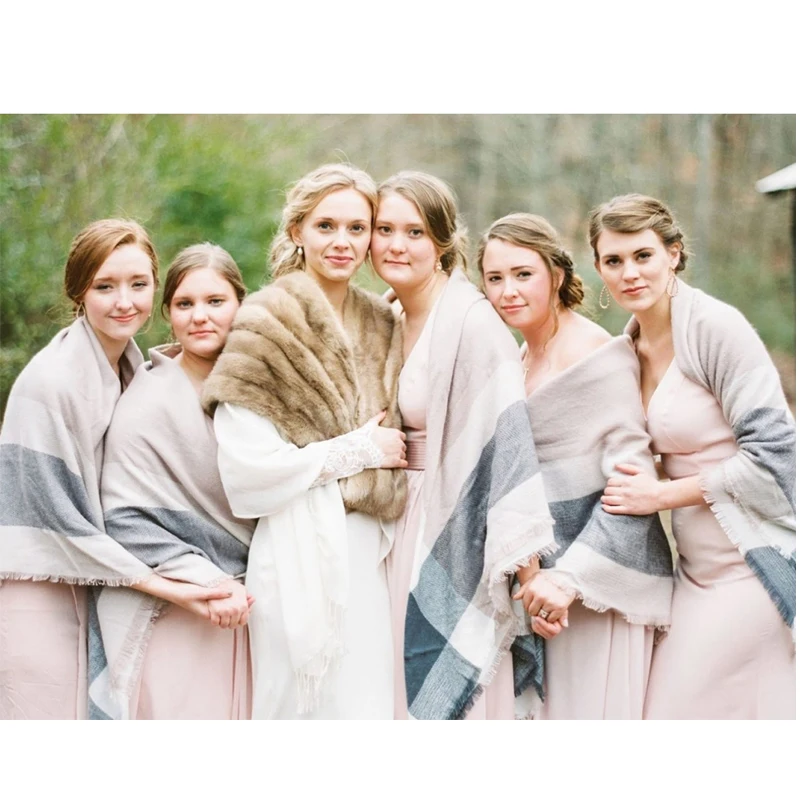 Марка Кашемир Шарф Плед Дизайнер Акриловые Одеяло обертывание Теплая Зима