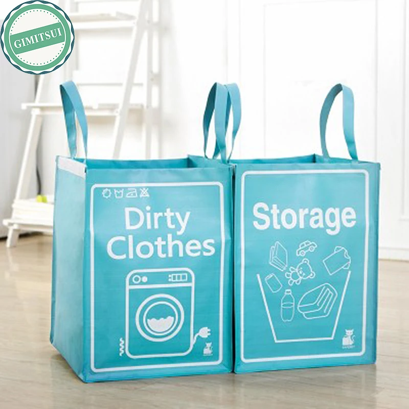 Портативный стирка белья Одежда корзины для мешок препятствуют бен хранения