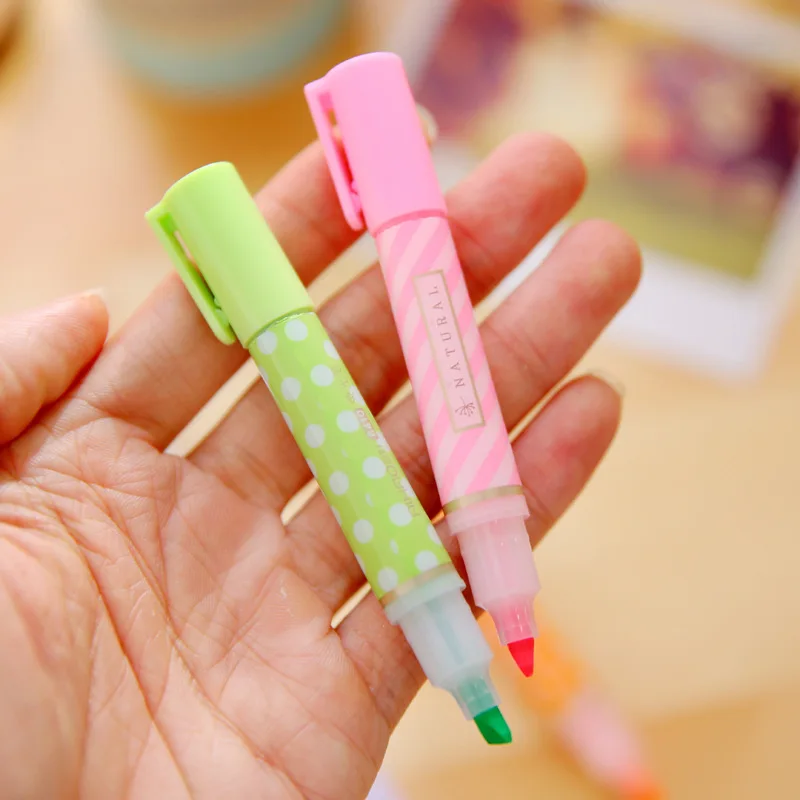 Каваи-маркеры в горошек 6 шт./компл. | Канцтовары для офиса и дома