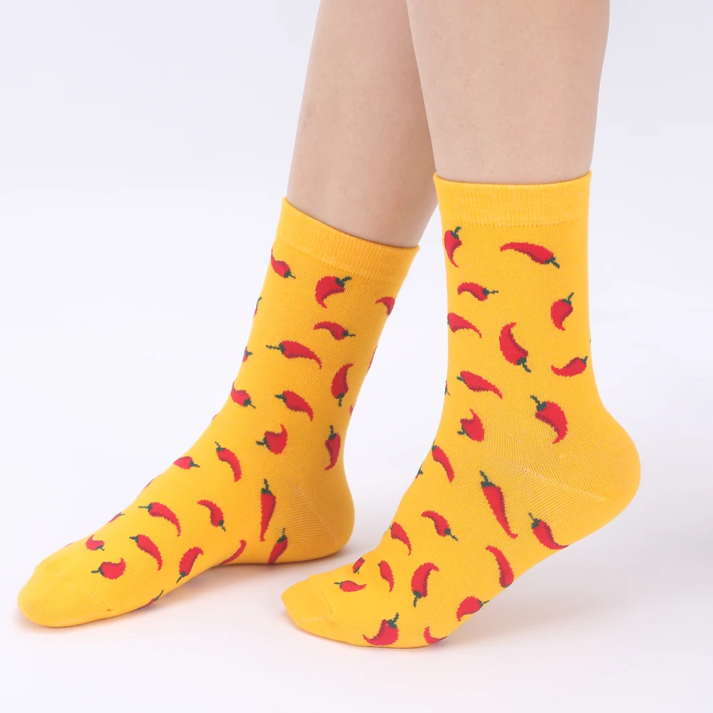 Модные женские носки Modeager из 75% хлопка в Корейском стиле Харадзюку с изображением