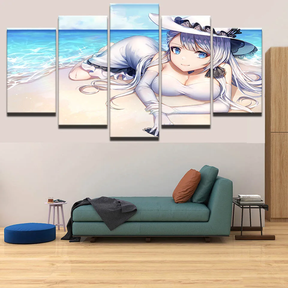 Современная HD Модульная картина настенная художественная структура 5 комплектов