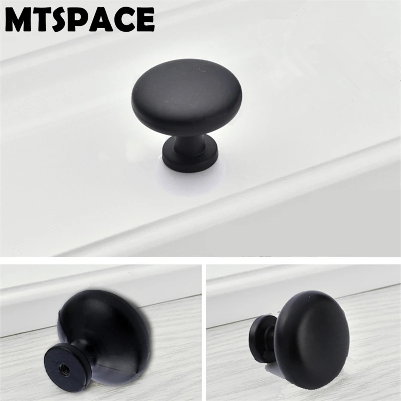 MTSPACE 1 шт. 30 мм упрощенные черные ручки из алюминиевого сплава выдвижные ящики для