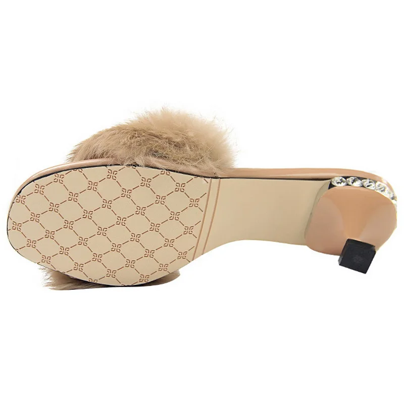 Женские туфли-лодочки со стразами элегантные женские шлепанцы классические на