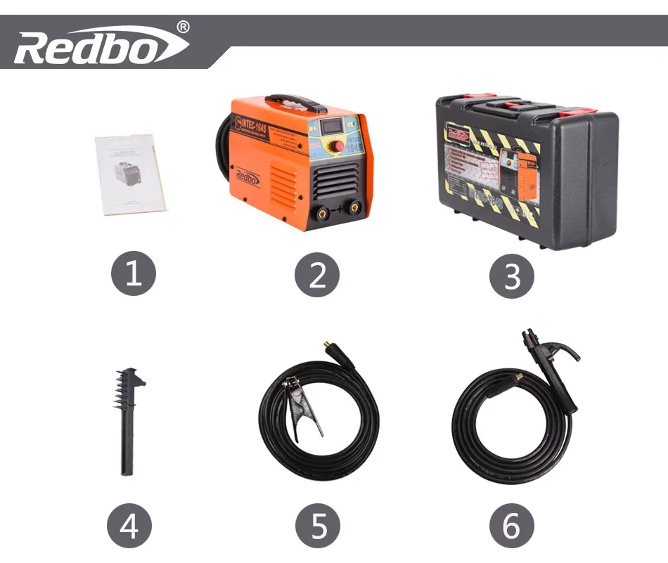 REDBO INTEC/MMA/ZX7/ARC-164S DC дуговой электросварочный аппарат сварочный аппарат для сварки рабочих и электрических рабочих инверторный фонарь