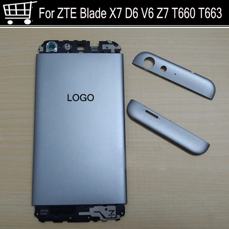 Батарея задняя крышка Мощность объем на кнопку включения для ZTE Blade X7 D6 V6 Z7 T660 T663