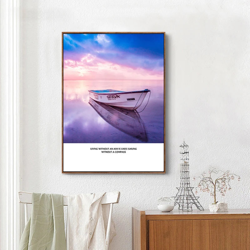 Печать на холсте Nordic плакат Wall Art картинки для гостиной Детская комната пейзаж