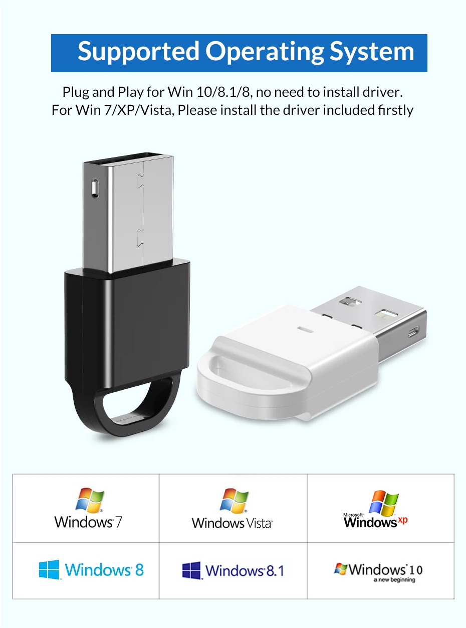 TOPK USB Bluetooth MINI 4,0 Bluetooth Ключ адаптер передатчик приемник для компьютера ПК PS4 динамик Музыка Беспроводная мышь aptx