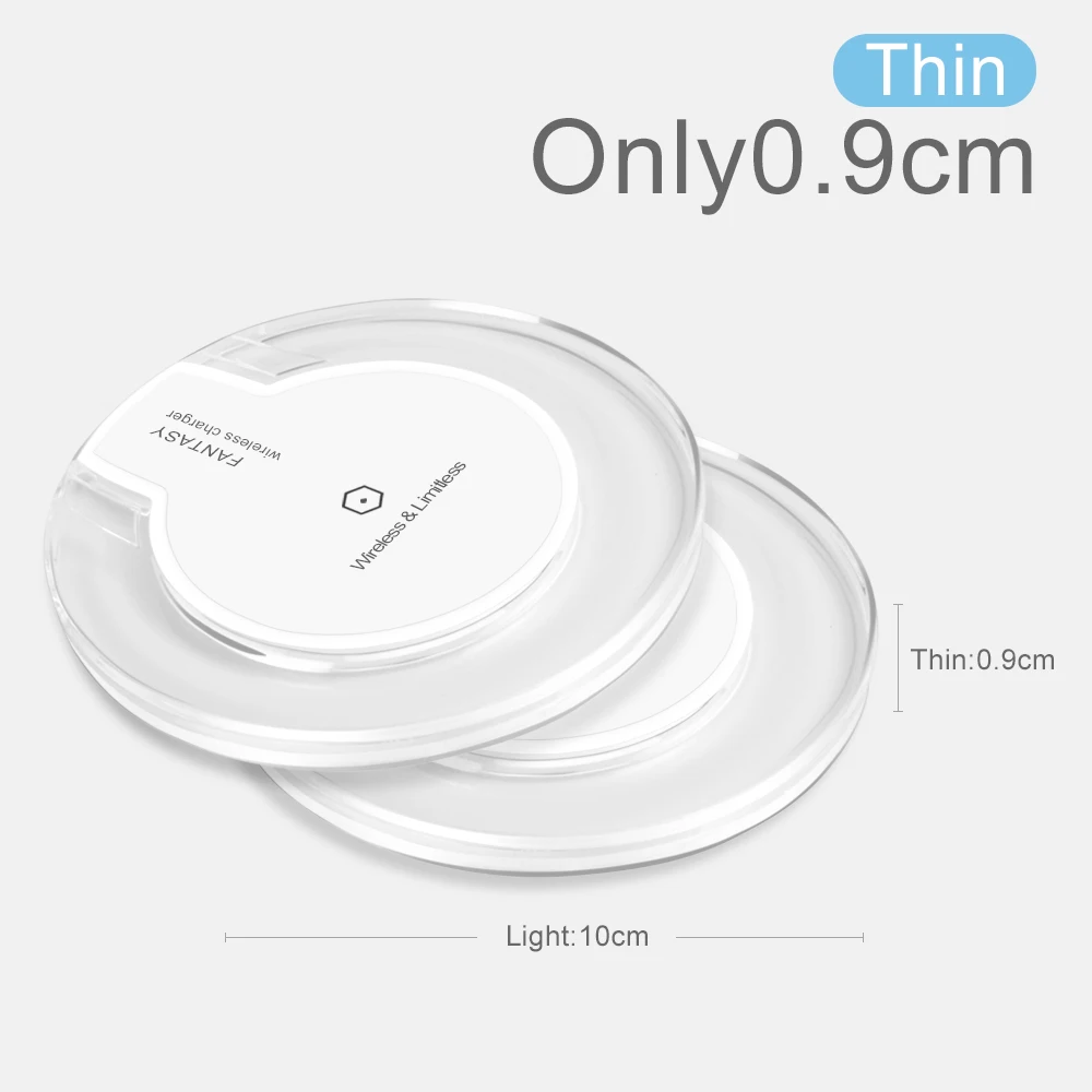 olaf qi wireless charger receiver led fast charging for iphone xs max x 7 8 6s plus samsung huawei p20 pro lite wireless charger free global shipping