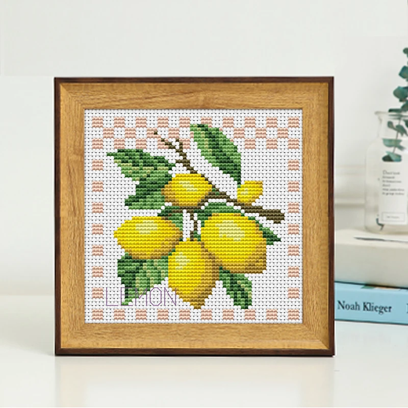 Вышивка картины рукоделие наборы для вышивки крестом фруктовый лимон вышивка