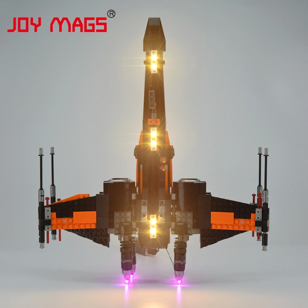 Светодиодный светильник JOY MAGS Only для истребителя X Wing совместим с моделями 75102/05004