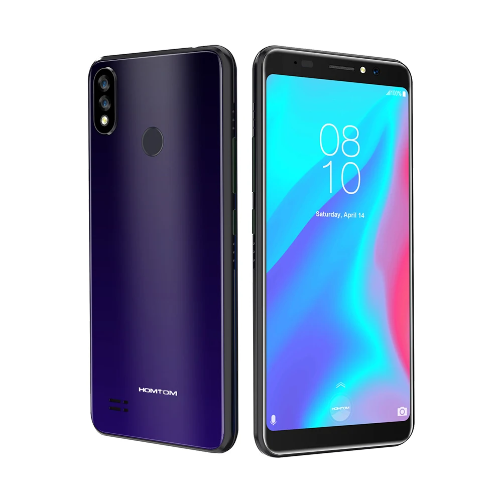 HOMTOM C8 мобильный телефон 5,5'' 18:9 градиент Android 8,1 2GB 16GB 13MP камера 4 ядра 3000 mAh лицо разблокирован смартфон с поддержкой сетей 4G LTE