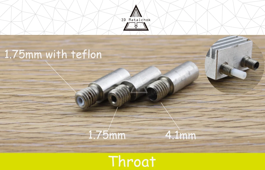1 шт. 3D принтер Chimera экструдер Тепловой разрыв V6 двойной hotend J-head горло для 1,75/3,0 мм нити Reprap части 3D принтера