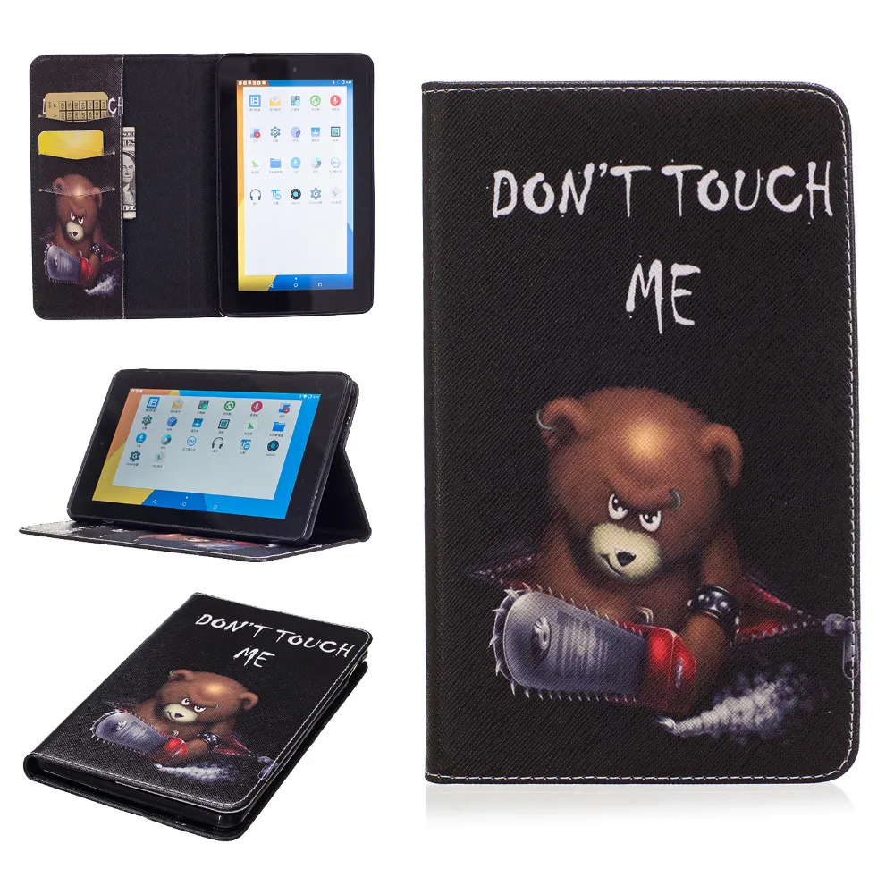 Чехол-книжка из искусственной кожи с подставкой для Amazon Kindle Fire HD7 HD 7 2015 |