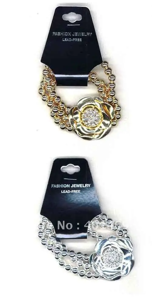 

fashion crystals flower CCB beaded stretch bracelet