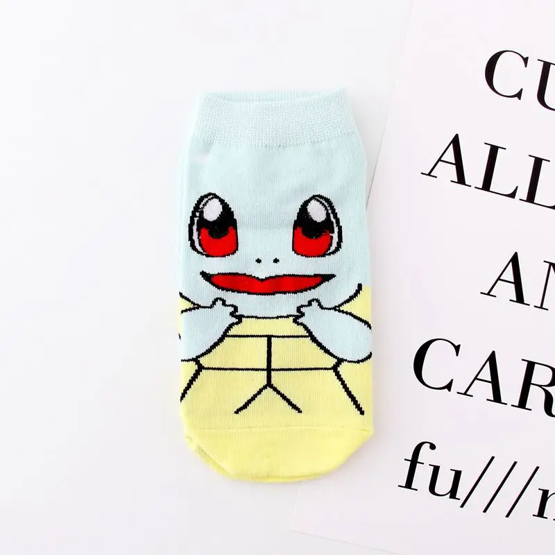 Модные женские каваи Harajuku носки Пикачу мультфильм укороченные новинка