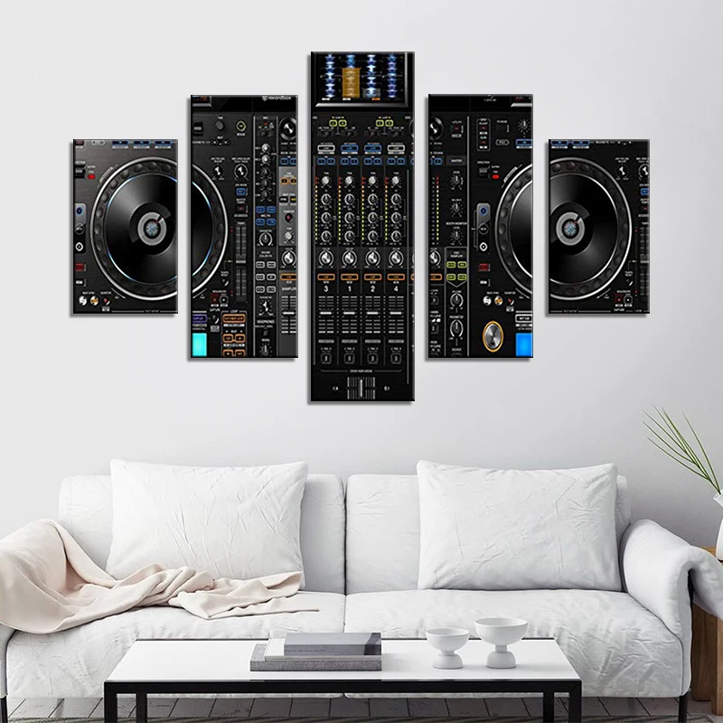 DJ музыка Экстра большой напечатанный на картине Настенный декор холст для