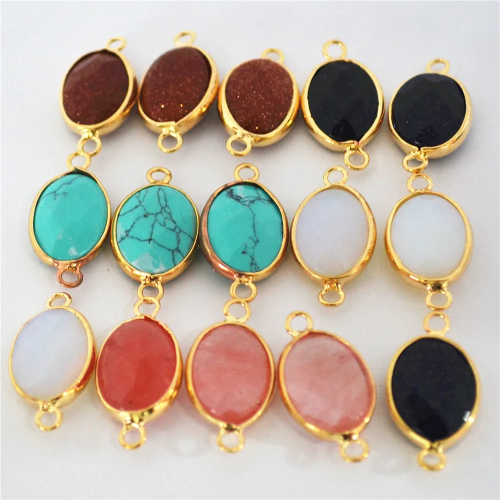 Горячий Новый 2018 12 шт. натуральный Опаловый камень подвески для ожерелья