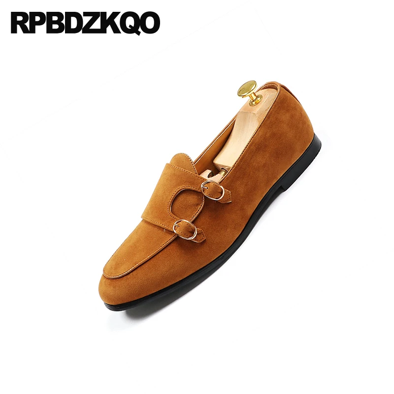 Лоферы мужские коричневые из натуральной кожи Италия плоская подошва без