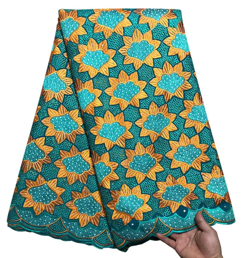 Newest 2018 Swiss Voile Lace African High Quality Cotton Fabric with Stones of Wedding Dress XY332501 | Дом и сад