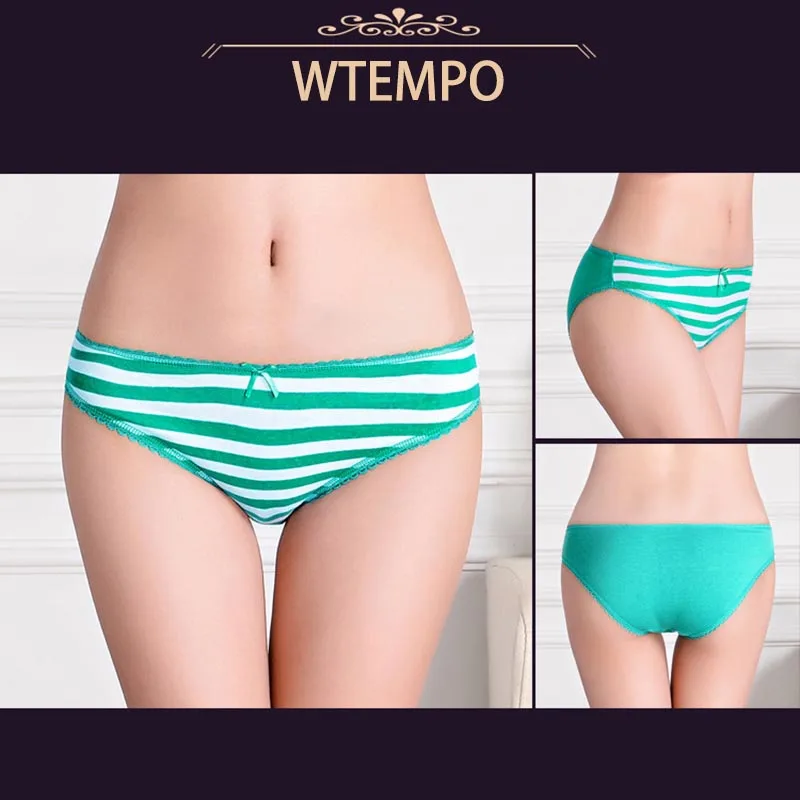 WTEMPO 6 шт./лот, женские трусы, удобное хлопковое нижнее белье, бесшовное сексуальное женское белье, ультра-тонкие дышащие трусики, новые трусы