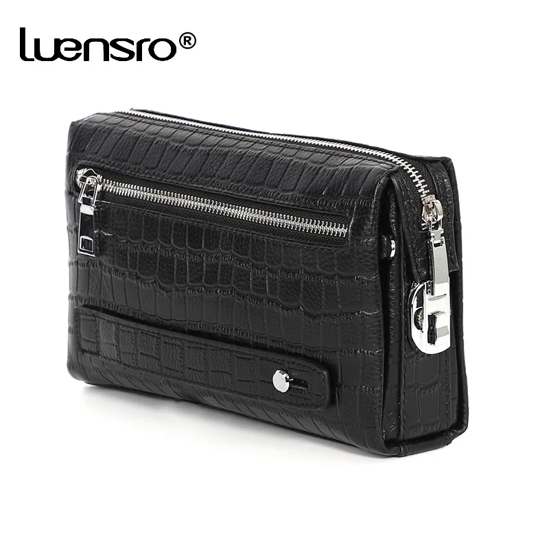 Мужской кошелек Cluth Wristlet Длинный из натуральной кожи с паролем 2019|Женские