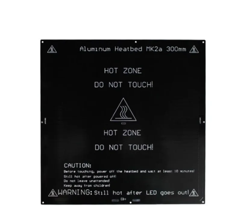 Funssor 12/24V 300x300 мм PCB MK2A с подогревом для Reprap Prusa i3 3D принтер толщиной 3 мм