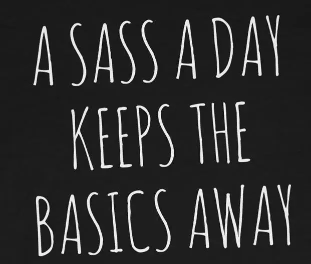 

A Sass A Day Keep The Basics Away