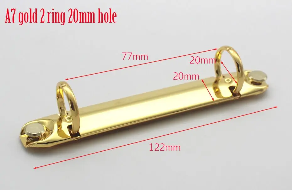 20mm gold B7 A7 2 кольца клип связующего круглая форма формы D 15 25 30 38 50 65 мм диаметр 133 123 Длинные - Цвет: 20mm gold