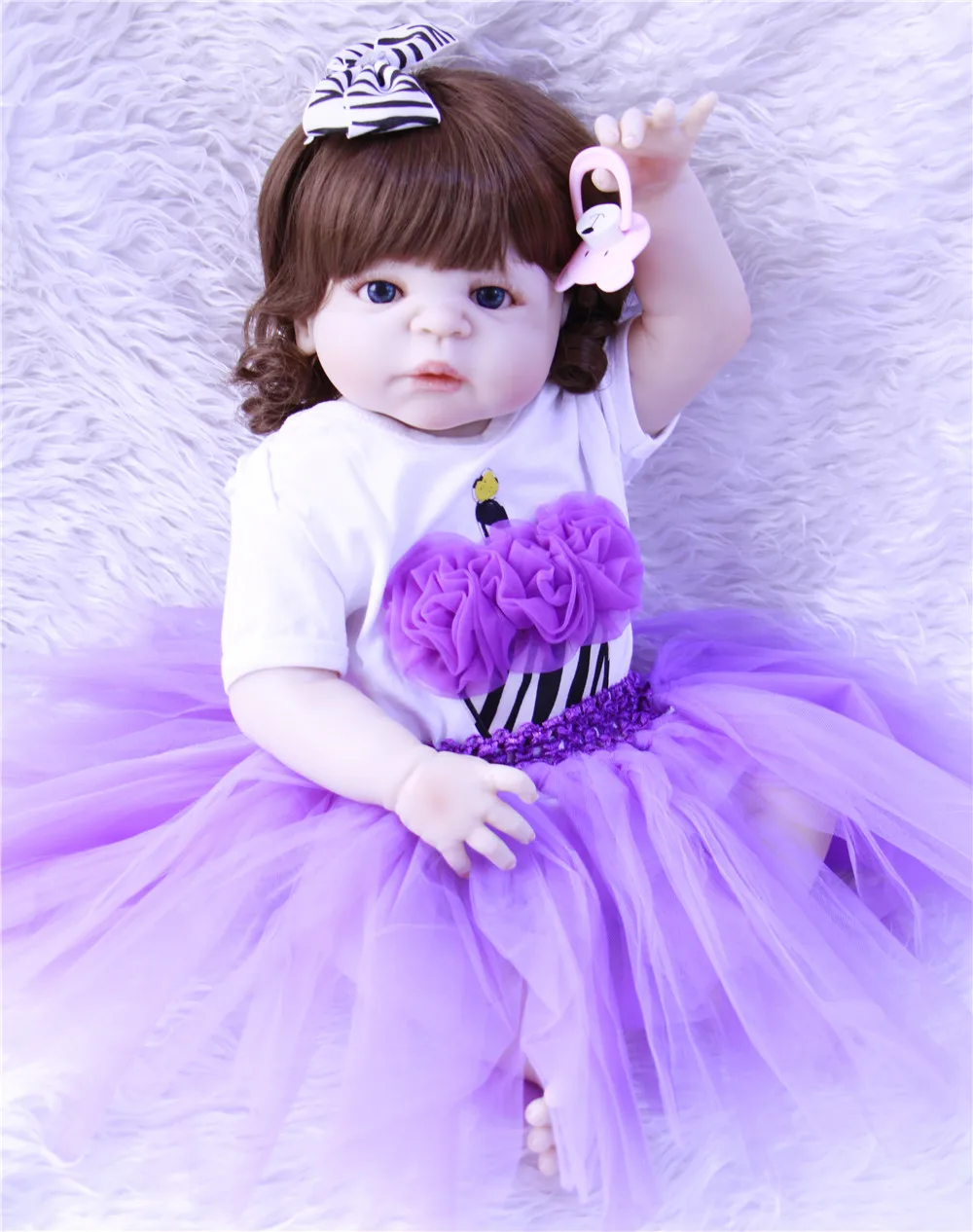 Npk Dolls reborn full silicone baby girl 23 &quot57 см живые новорожденные младенцы для детей подарок