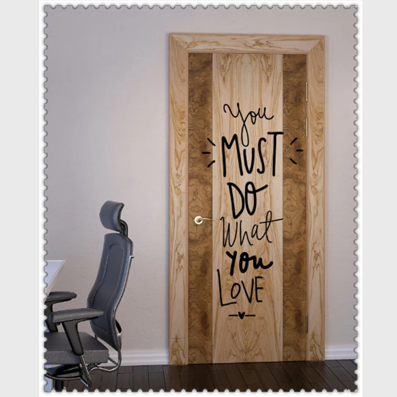 Наклейка You must do what you love настенный стикер сделай сам девиз притчи съемные обои