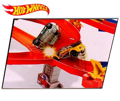 Hot Wheels Roundabout трек игровой набор детские электрические игрушки квадратный город миниатюрный автомобиль модель классический античный подарок игрушки для детей