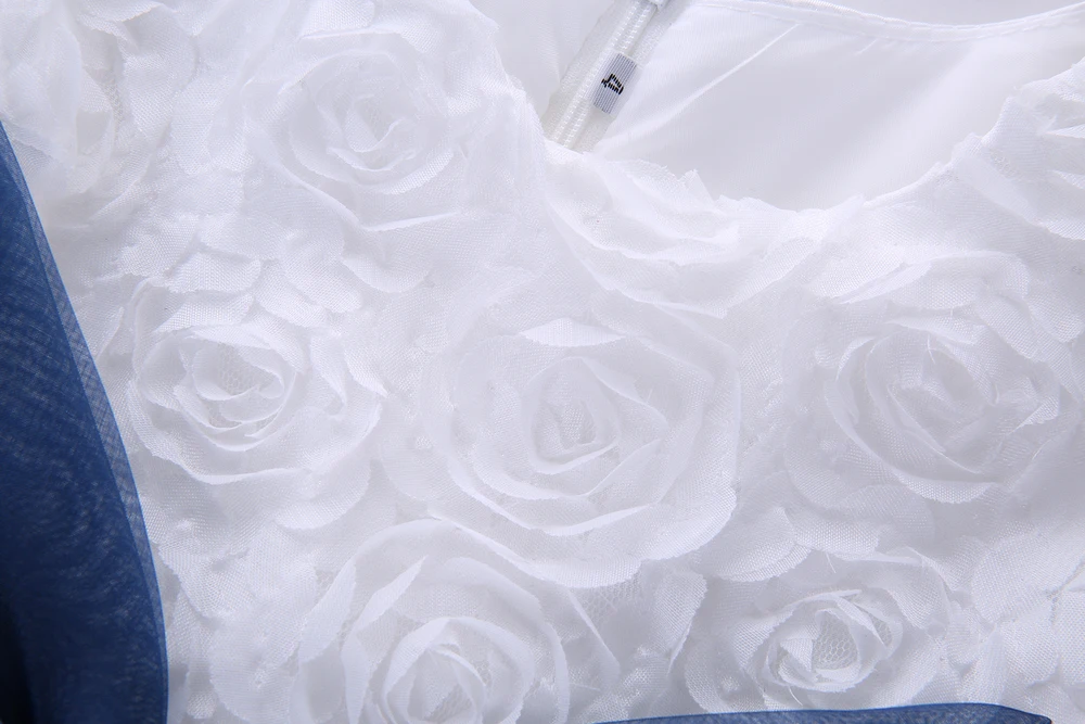 Cutestyles платья для вечевечерние девочек летнее платье с большим темно-синим бантом