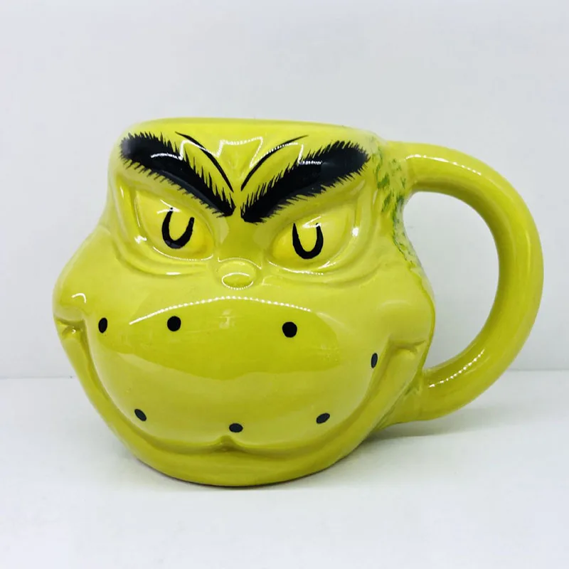 Yellow Dragon Креативный 3D мутант ниндзя черепашки кофейная кружка керамическая чайные чашки, кружки мультфильм 400 мл чашка для питья лучший подарок для друзей - Цвет: Yellow Dragon