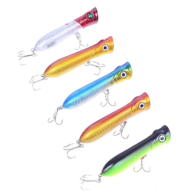 1 шт. рыболовная приманка топвотер Карандаш Поппер литье Троллинг рыбы Картеры